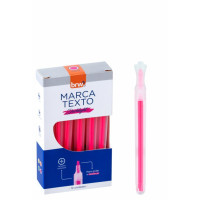 MARCA TEXTO FLUORESCENTE ROSA C/12 CA2202